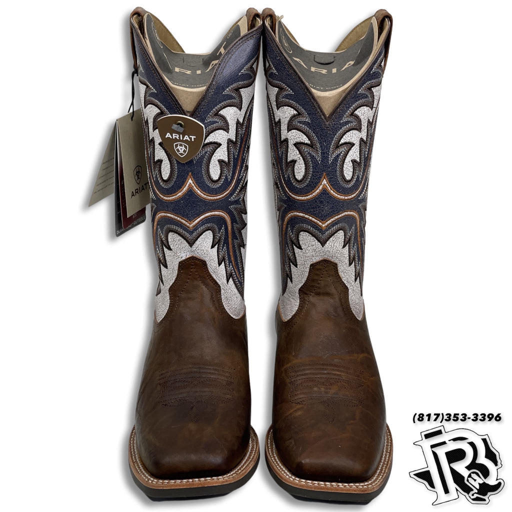 Men Boots | Square Toe Western Boots Brown Leather 10040428 Ariat boot
