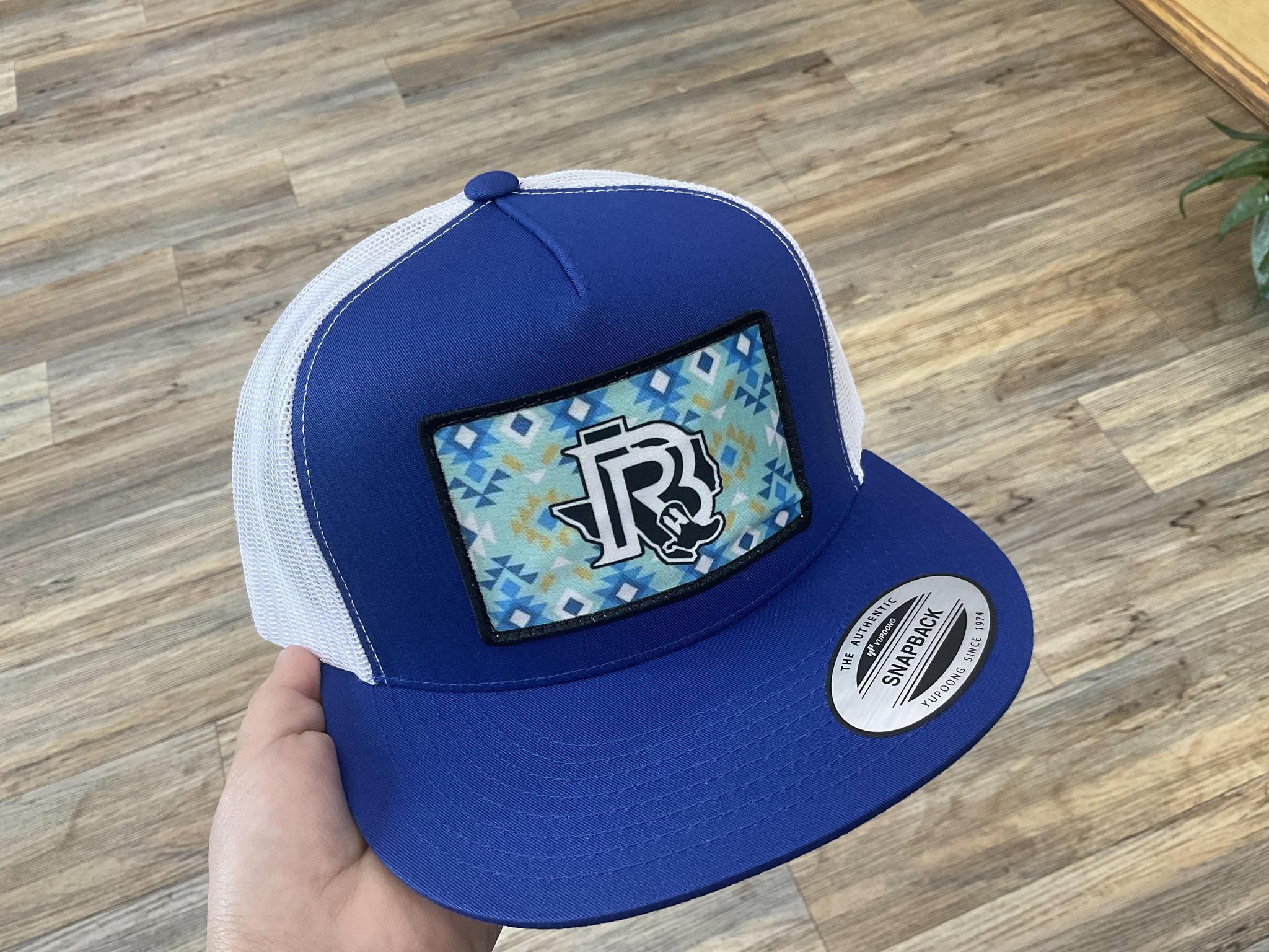 “ Alan “ | WESTERN CAP BY BR AZTEC ROYAL BLUE/WHITE