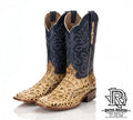 CAIMAN HORNBACK ORIX PRINT MEN WESTERN SQUARE TOE BOOTS