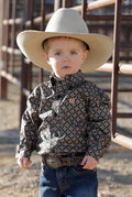 TODDLERS LONG SLEEVE BUTTON UP SHIRT (MTW7061360)