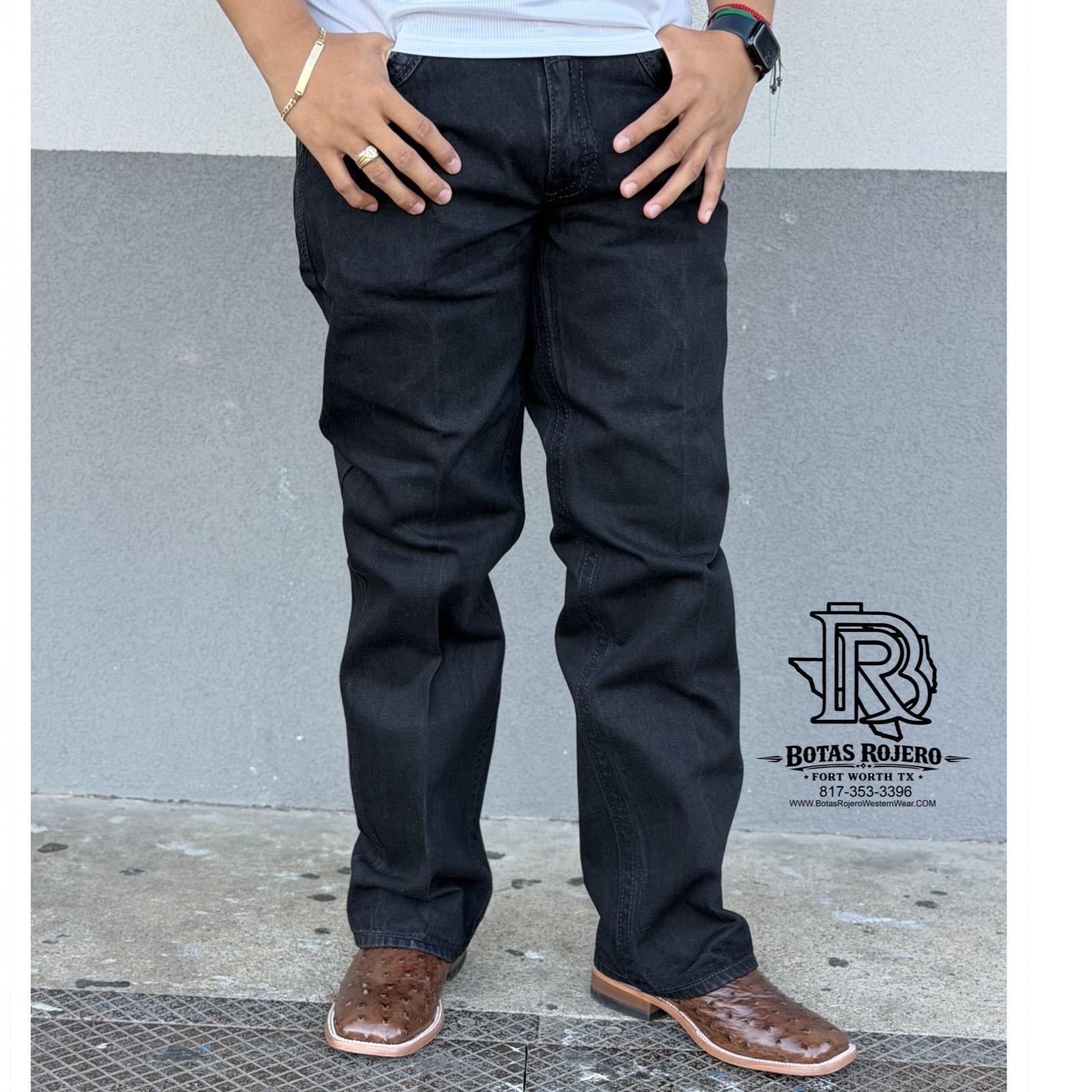04 | BOOTCUT IRON SPUR BLACK MEN WESTERN JEANS