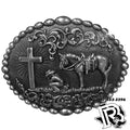 NOCONA MENS OVAL COWBOY PRAYER BUCKLE