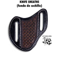 “ Zane  “ | KNIFE SHEATHS COGNAC TOOLED LEATHER