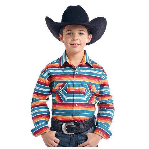 Panhandle Boy's Rough Stock Snap Front Shirt R2S2168