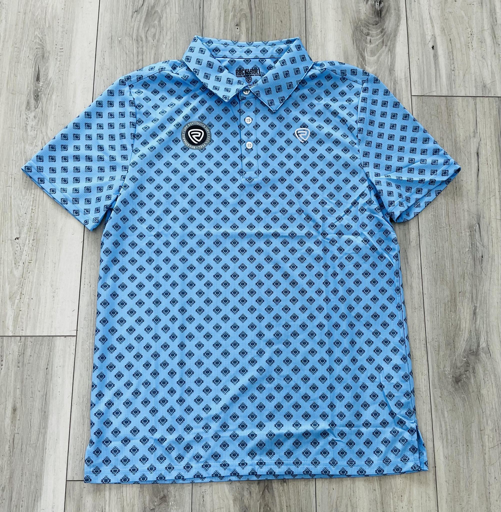 ROCK ROLL MEN’S BLUE POLO SHIRT |BM51T08710