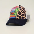 ARIAT LADIES CAP SERAPE LEOPARD CACTUS MULTI