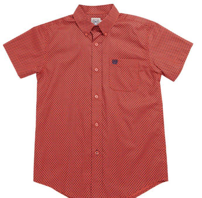Cinch Boys Red Short Sleeve shirt | MTW7140036