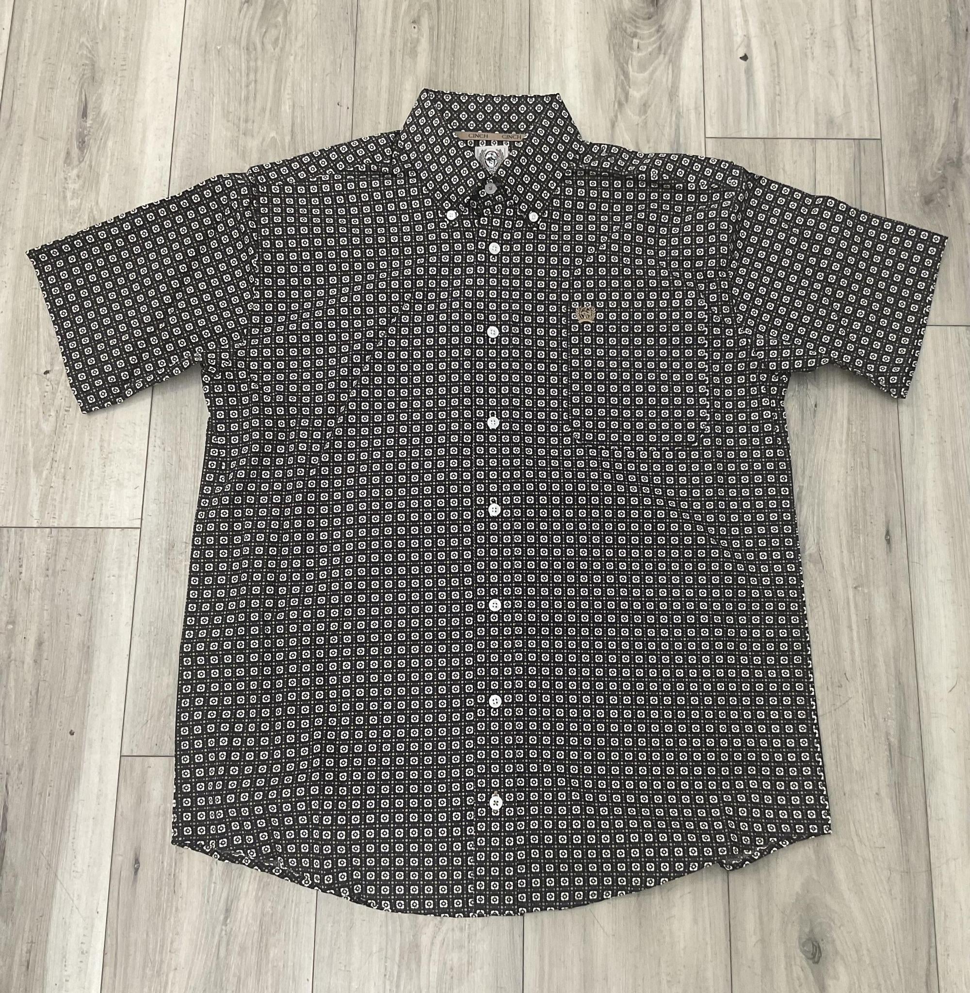 CINCH MEN’S SHORT SLEEVE NAVY SHIRT | MTW1111519