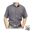 “ Baker “ | MENS CINCH  SHORT SLEEVE ARENAFLEX BUTTON DOWN SHIRT NAVY MTW1704104