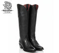 “ Catalina “ Iron Spur Women Black Round Snip Toe 17 Inch Shaft