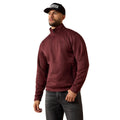 Ariat Men's Caldwell Red Mahogany 1/4 Zip Sweater |10079456