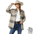 WOMENS WRANGLER SOUTHWESTERN PRINT JACKET IN DOE STRIPE |112353133