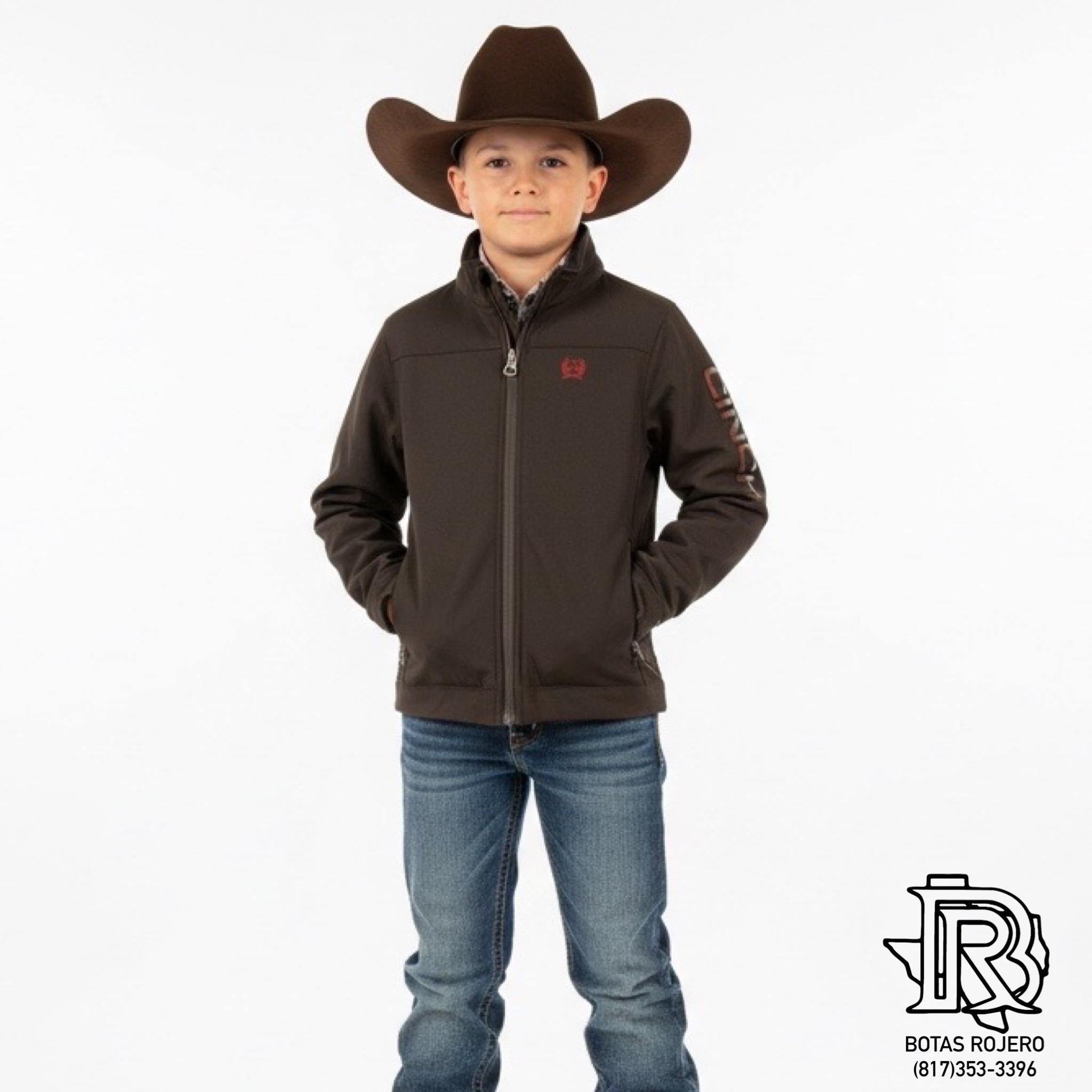 BOY'S BONDED JACKET - BROWN  |MWJ5070003