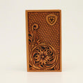 ARIAT RODEO BASKET WEAVE FLOWER EMBOSSING LOGO TAN