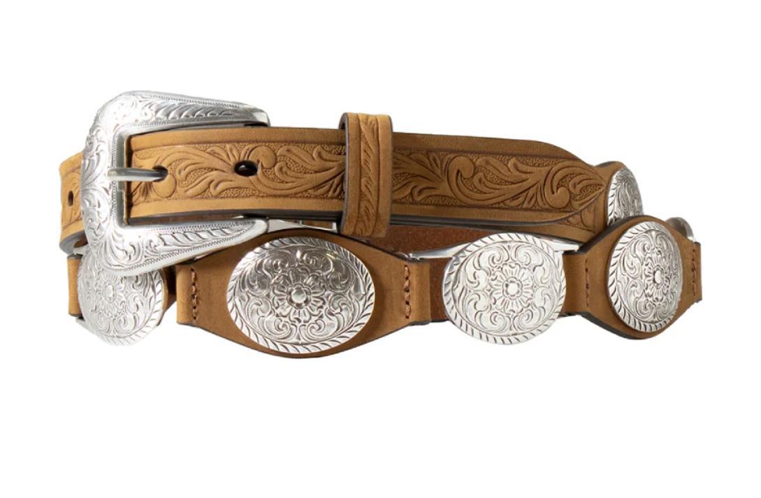 Nocona Womens Silver Conchos Belt |N320005802