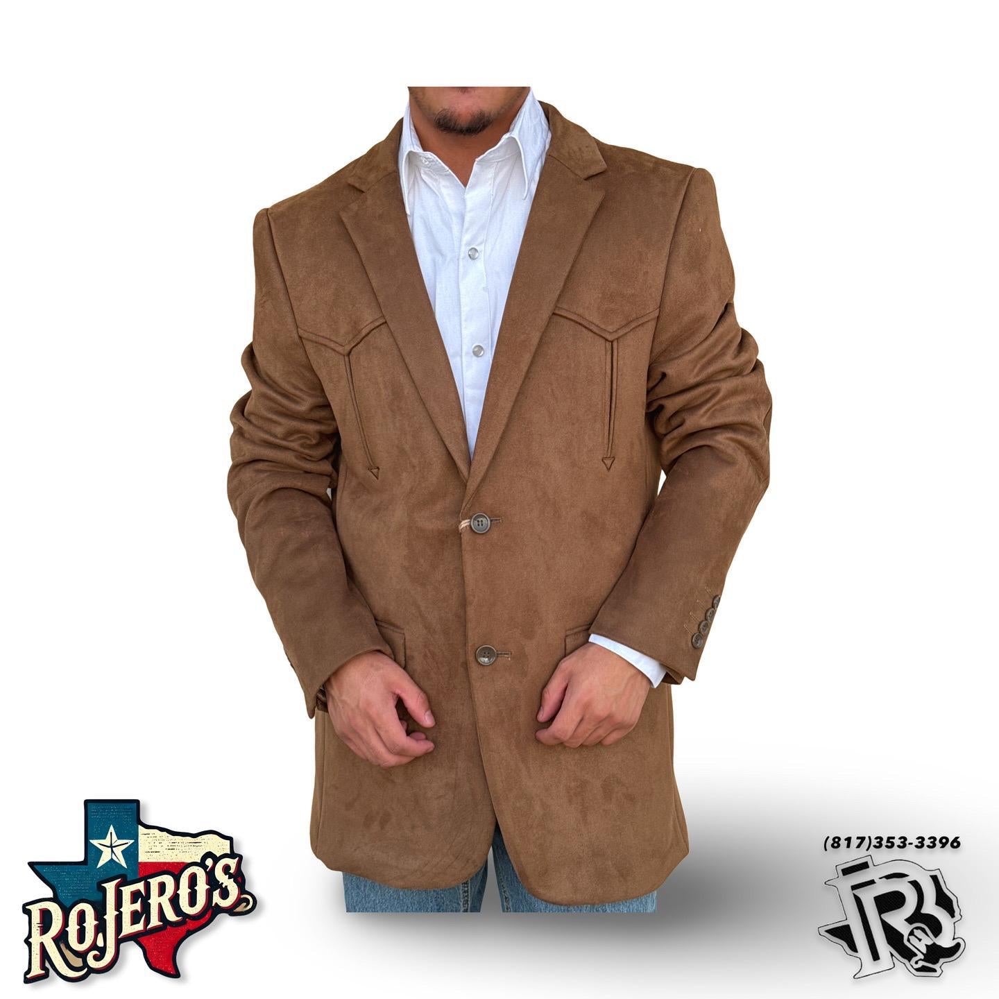 “ Wyatt “ | MEN WESTERN SPORT COAT BROWN SWEDE