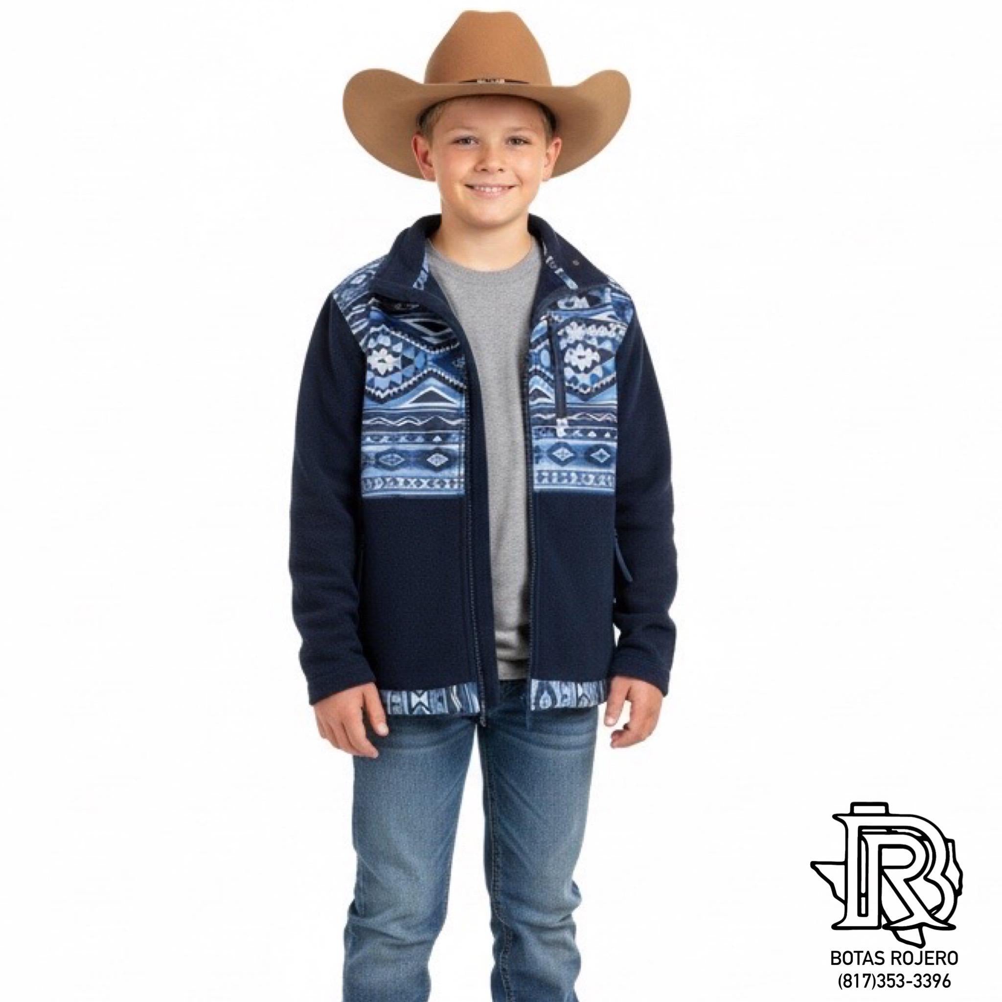 “ Alfred “ | KIDS BOYS WESTERN PULLOVER BLUE AZTEC HJ091NVAZ-Y