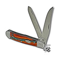 “ Adrian  “ | HOOEY WESTERN POCKET KNIFE RUSTIC WOOD DESIGN HK115-02