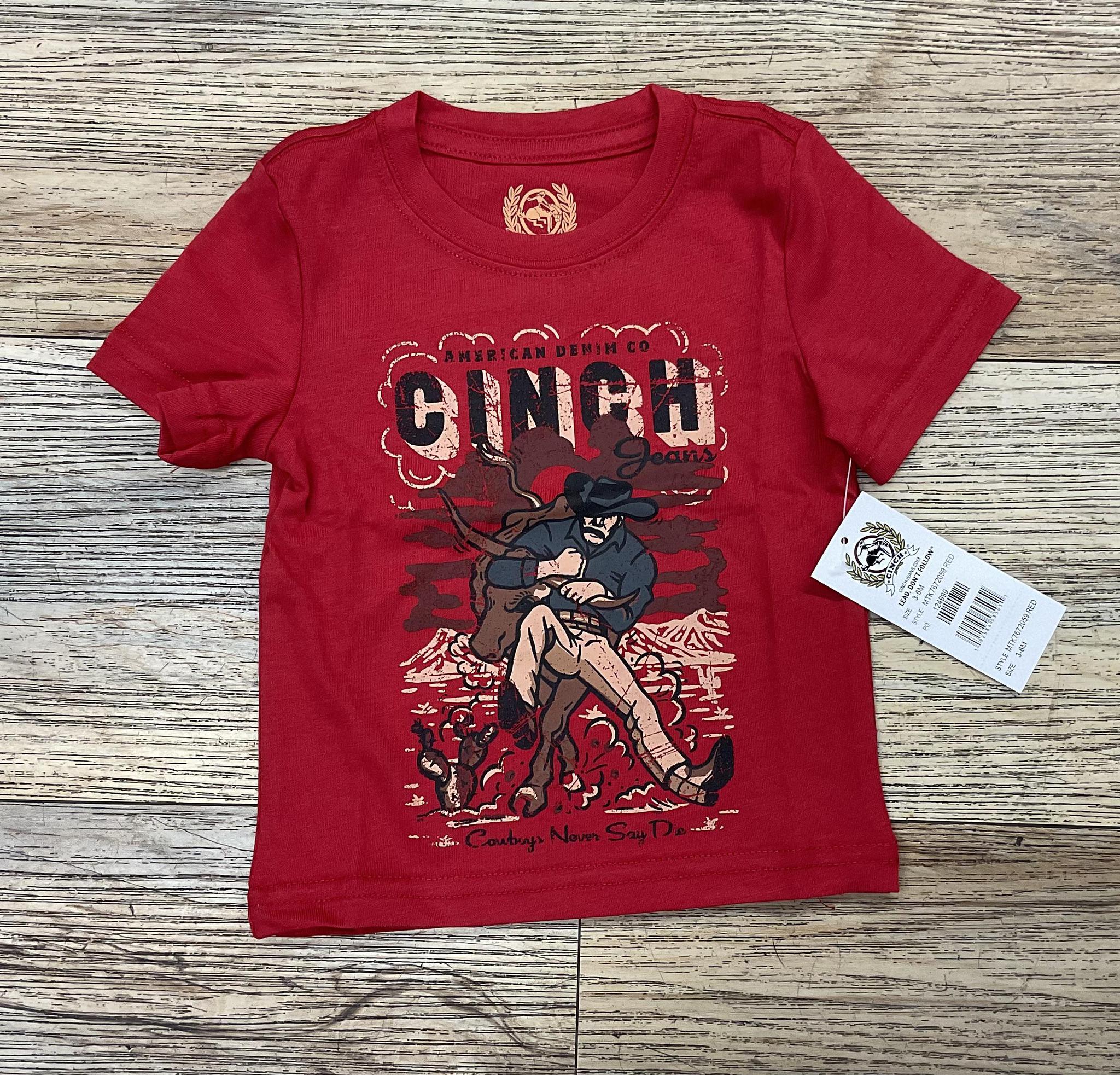 BOYS INFANTS CINCH RED SHORT SLEEVE  TEE | MTK7672059