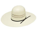 “ Ranchero “ | MEN BANGORA STRAW HAT 5" OPEN/ CORD BLACK T71257