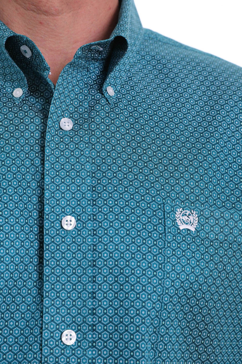 CINCH LONG SLEEVE SHIRT : TEAL MTW1104980