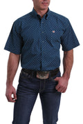 CINCH MENS SHORT SLEEVE PRINT  - BLUE MTW1111329