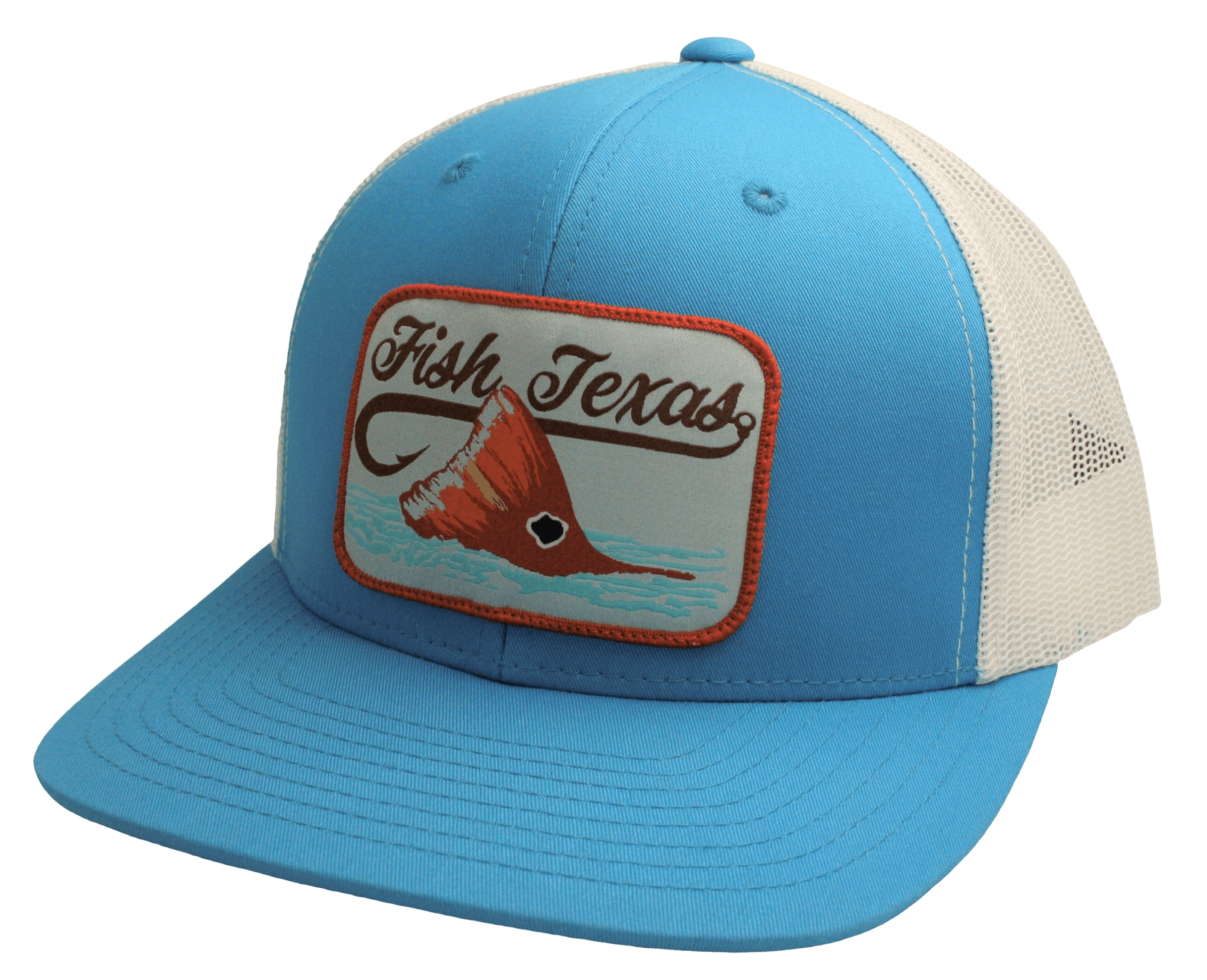 “Red Fish” – Cyan / White RDHC150