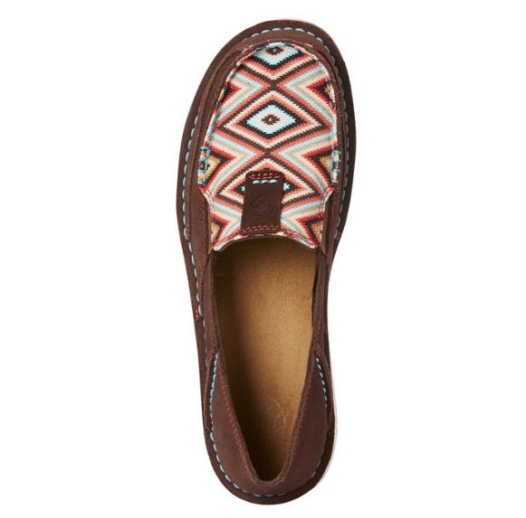 Ariat Coffee & Pastel Aztec Print Women's Cruiser