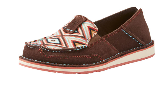 Ariat Coffee & Pastel Aztec Print Women's Cruiser