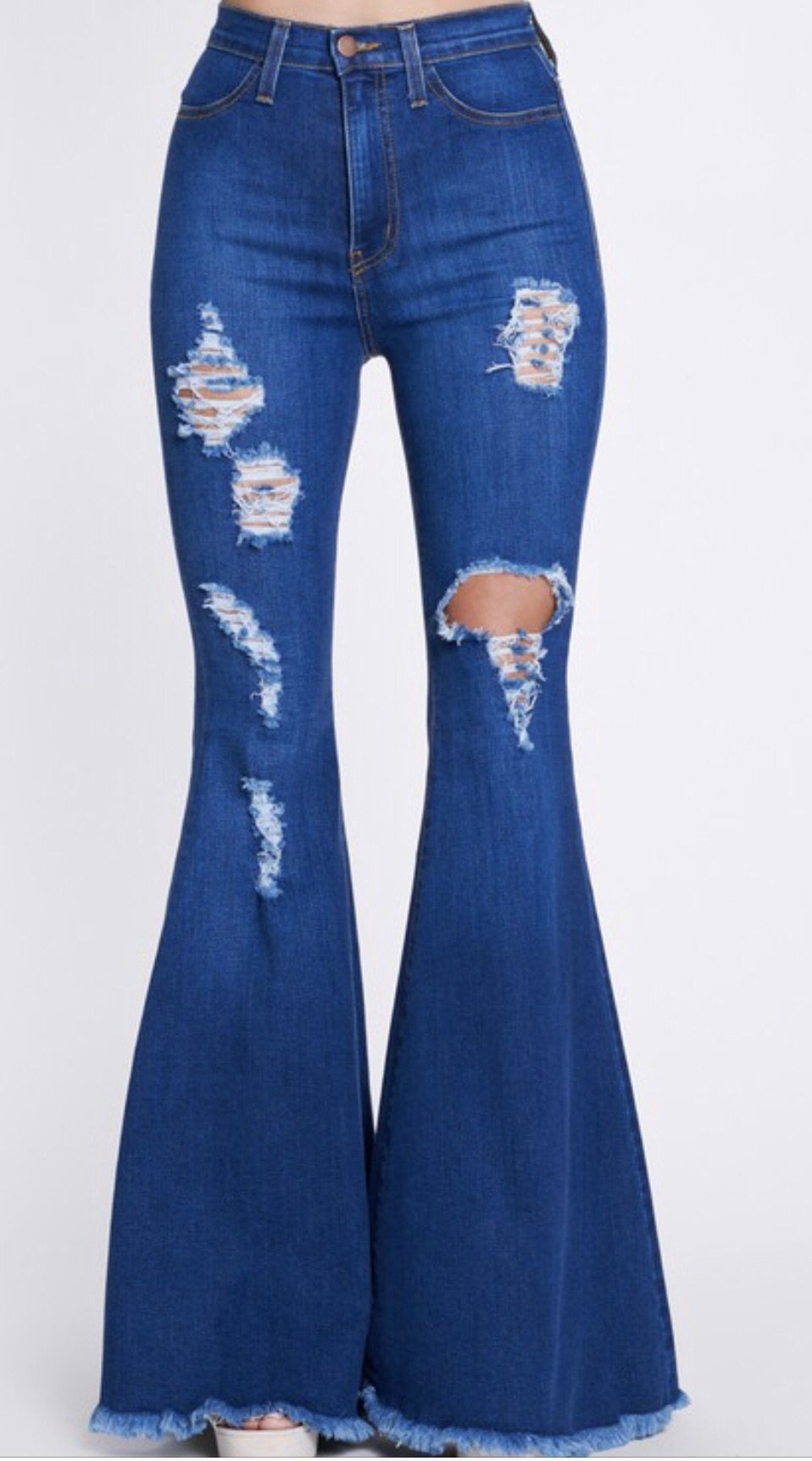 Denim bell bottoms