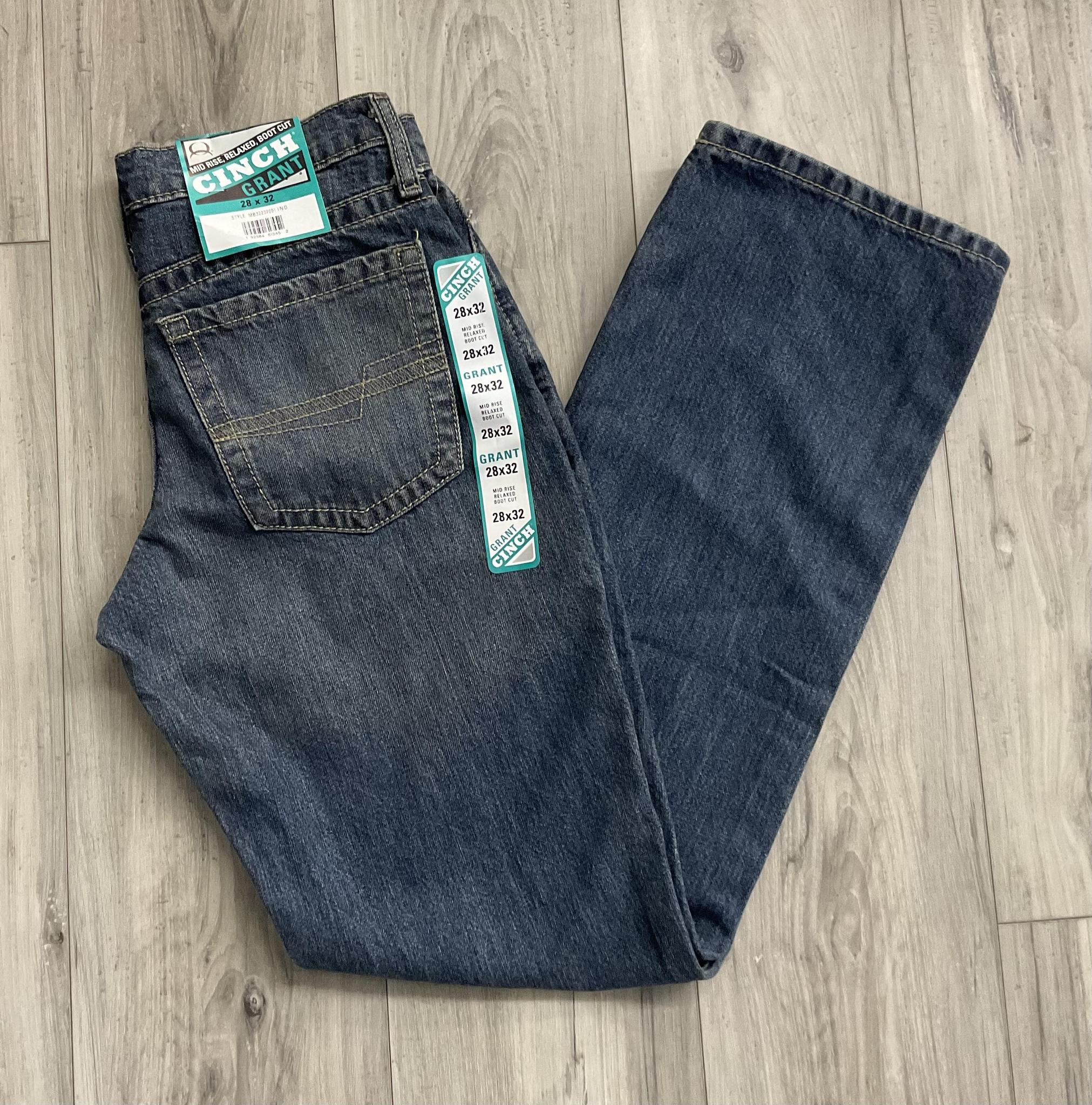 CINCH MEN’S GRANT MID RISE RELAXED BOOT CUT JEANS | MB32237001