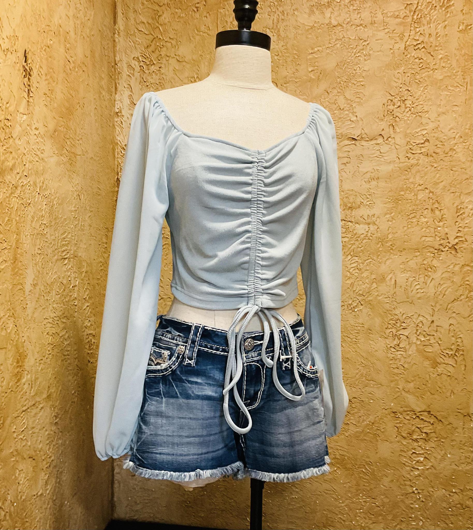 ALANA LIGHT BLUE TOP