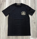 ‘’LEO’’ PLATINI MEN’S WESTERN MODERN FIT BLACK T-SHIRT |STT11400