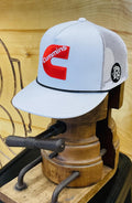 ‘’RAUL’’ |CUMMINS  WHITE TRUCKER CAP
