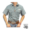 “ Shane  “ | MEN WRANGLER WESTERN SHIRT BLUE VINTAGE STRIPES 1075201AA