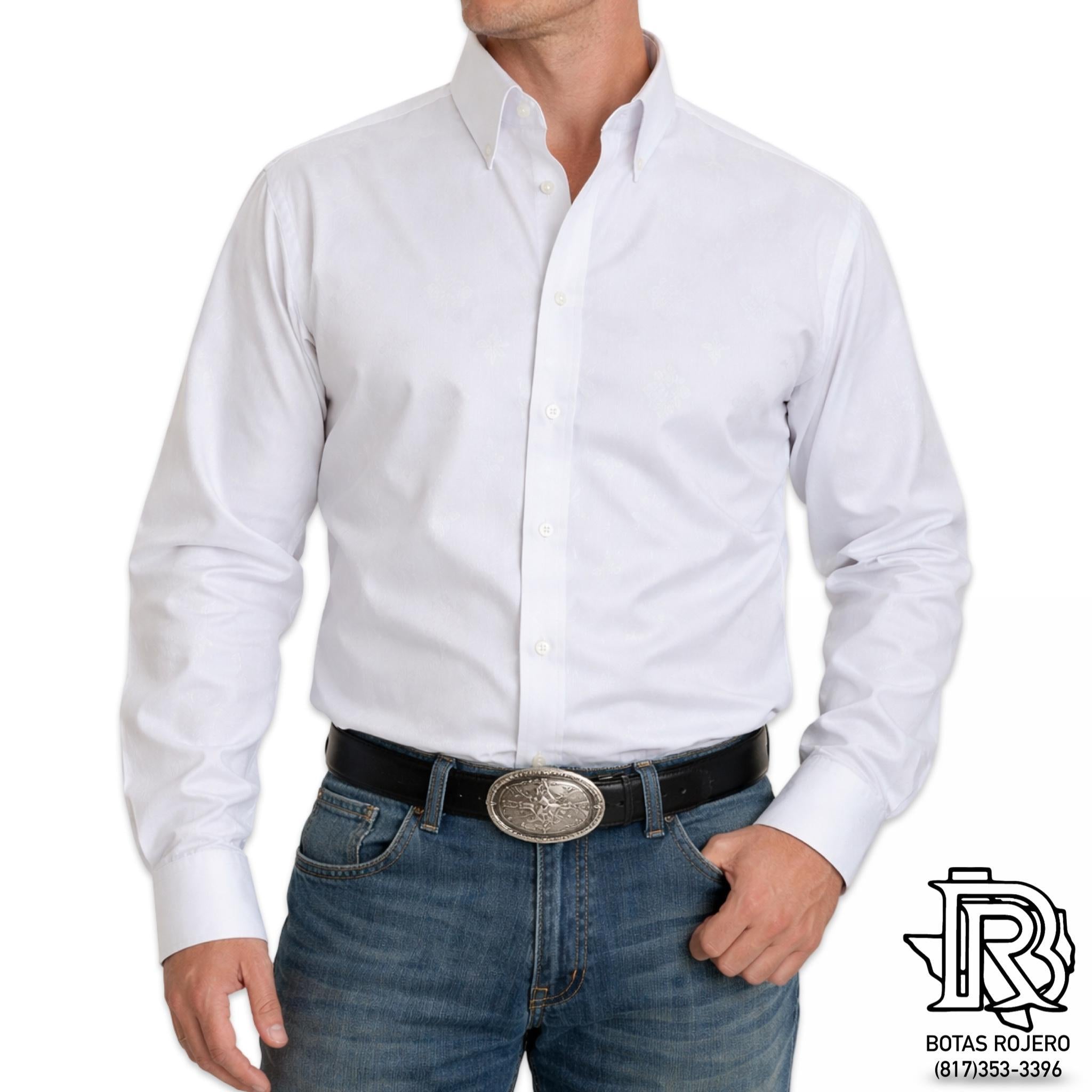 G08-WHITE | IRON SPUR WESTERN SHIRTS