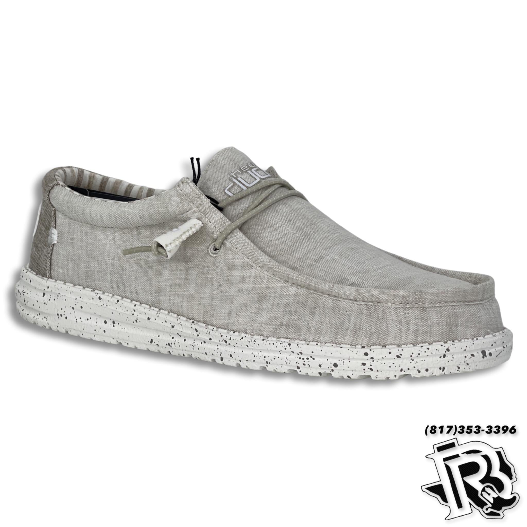 HEY DUDE WALLY CHAMBRAY STONE BEIGE (110060707)