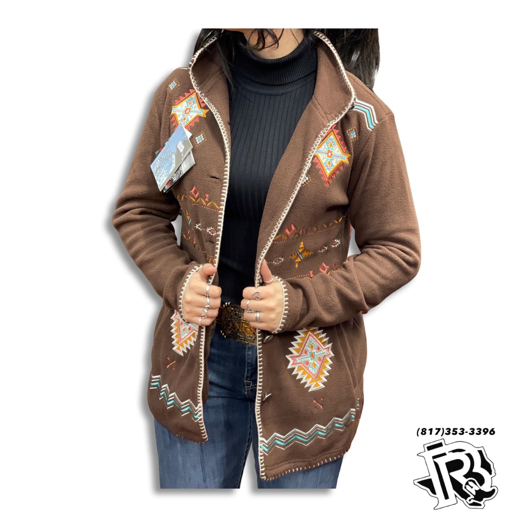 “ Harlee “  | WOMEN COAT BROWN VINTAGE WESTERN DESIGN 52-7839