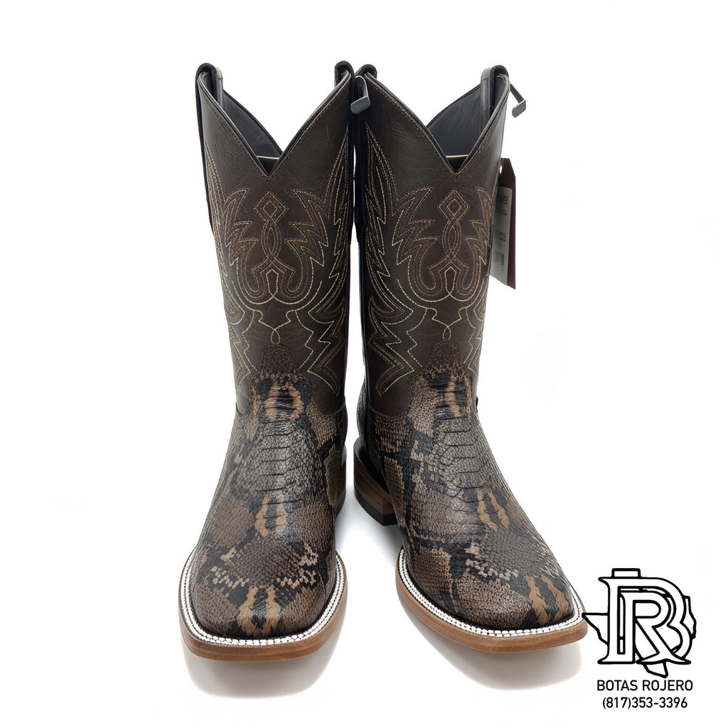 ‘’LEO’’ PYTHON CHOCO/MANGLAR WESTERN BOOTS