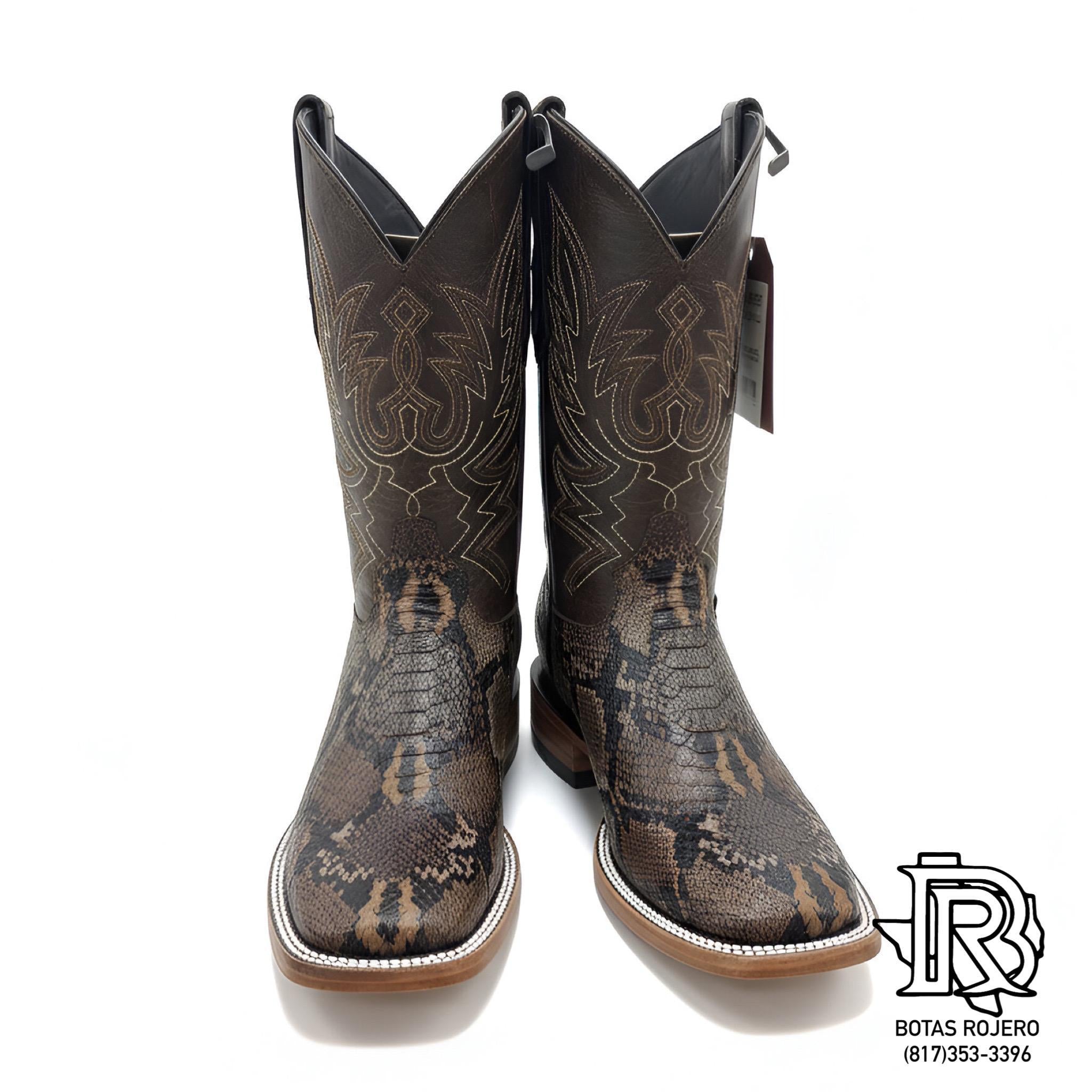 ‘’LEO’’ PYTHON CHOCO/MANGLAR WESTERN BOOTS