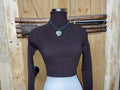 Women’s dark chocolate turtle neck