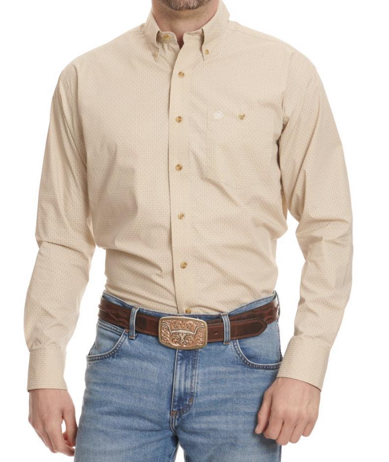 WRANGLER CREAM RELAXED - MENS SHIRT - 112330360
