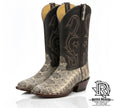 MEN ROUND TOE RATTLE SNAKE DIAMOND BACK WESTERN BOOTS