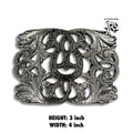 “ One Horse Shoe “ | MEN WESTERN BELT BUCKLE SQUARE