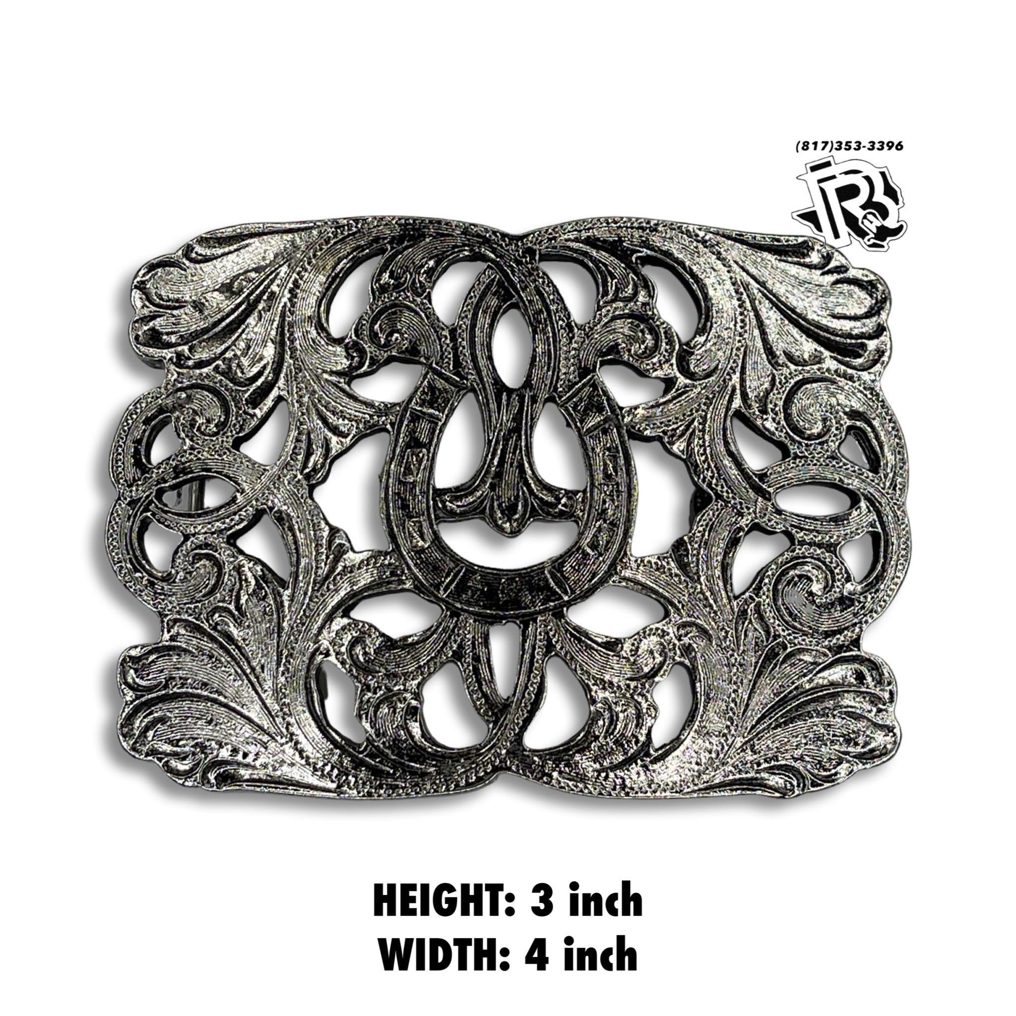 “ One Horse Shoe “ | MEN WESTERN BELT BUCKLE SQUARE