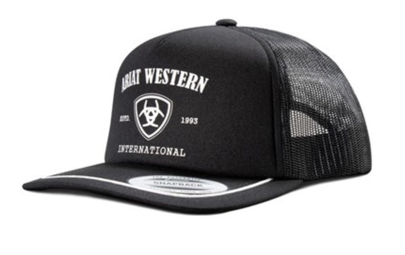 ARIAT MEN'S FOAM FRONT WESTERN TRUCKER CAP HAT | A300089001