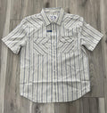 Panhandle Men’s Ecru Snap MV Fit Short Sleeve Shirt |PMN9S08897
