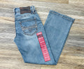 Mens Rock & Roll Two Tone Rope EMB Straight Light Wash jeans | BM0SD04248 RED LABEL