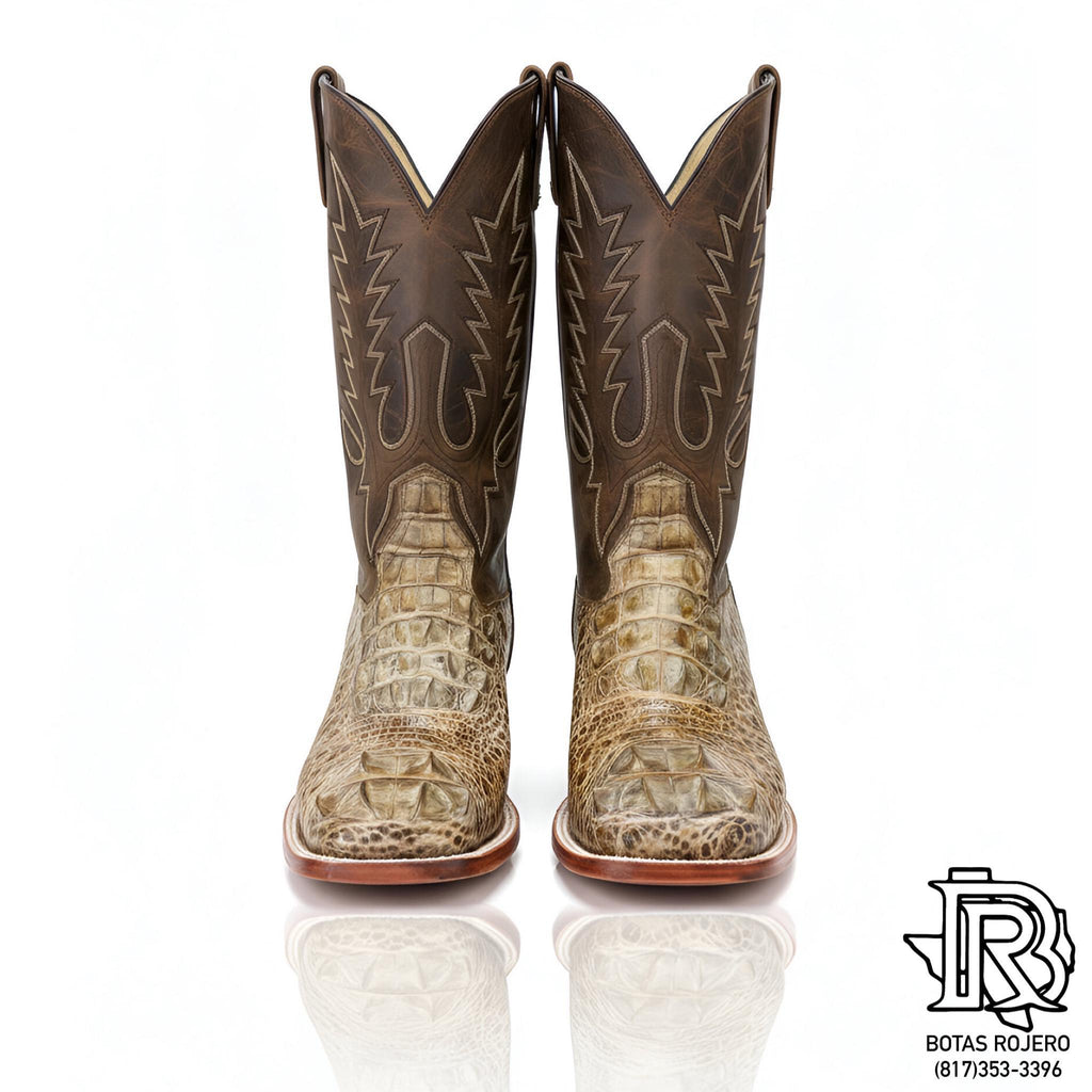 “ RICHARD “ | CAIMAN HORNBACK ORIX MEN WESTERN SQUARE TOE BOOTS