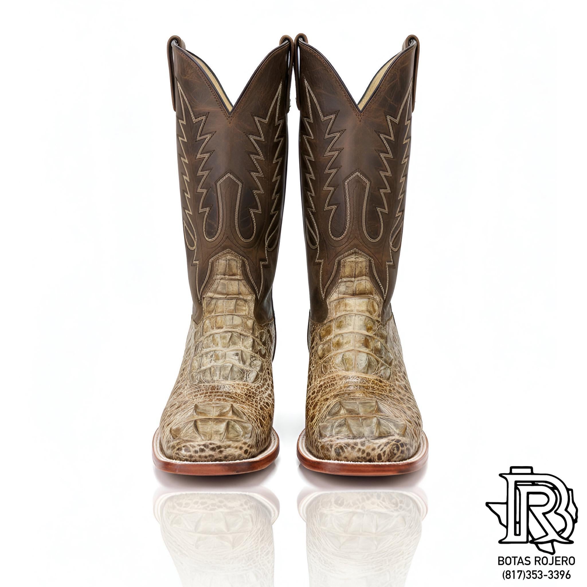 “ RICHARD “ | CAIMAN HORNBACK ORIX MEN WESTERN SQUARE TOE BOOTS
